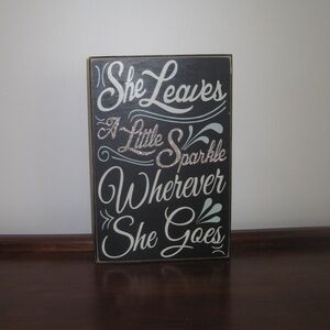 Wall decor. Wooden frame 
Super cute in girls room